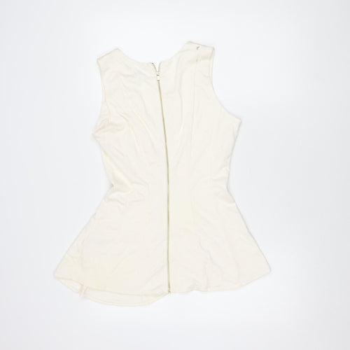 H&M Women's Ivory Sleeveless Top - Size M