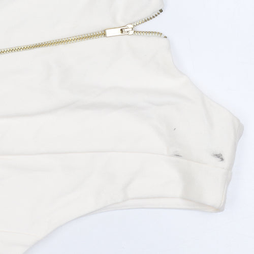 H&M Women's Ivory Sleeveless Top - Size M