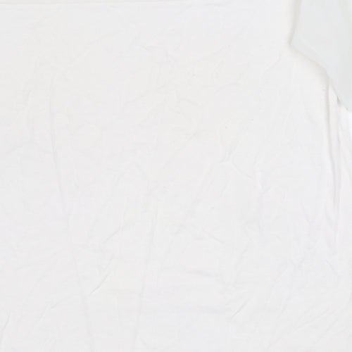 Mango Women's White Balloon Sleeve Blouse Size M