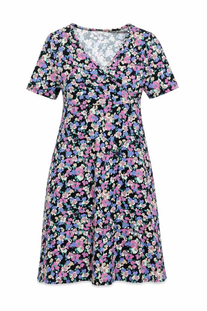 Front view of Dorothy Perkins Maternity Floral Dress, size 2