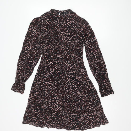 New Look Women's Black Animal Print Dress Size 6