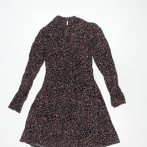 New Look Women's Black Animal Print Dress Size 6