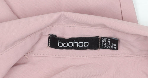 Boohoo Pink Fit & Flare Dress - UK 8, Casual Elegance