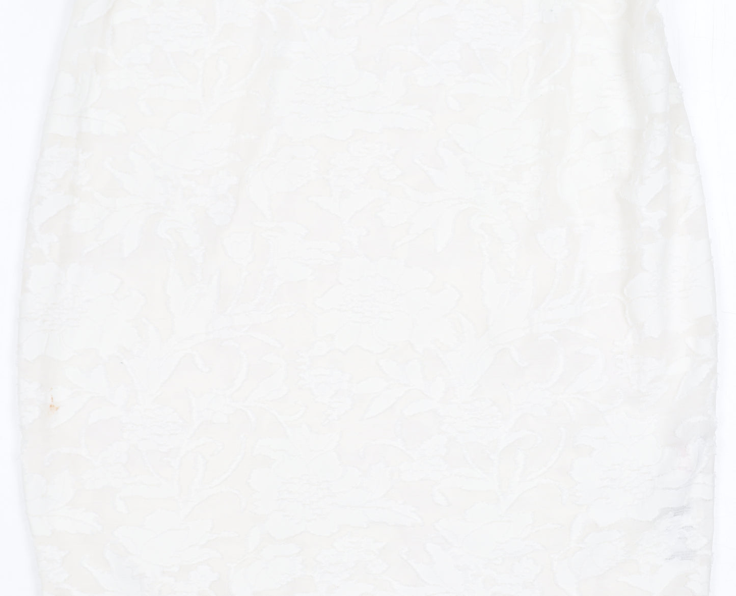 PrettyLittleThing Women's White Size 4 Short Cowl Neck Dress