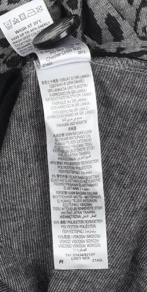 Marks & Spencer Women's Grey Animal Print Cardigan