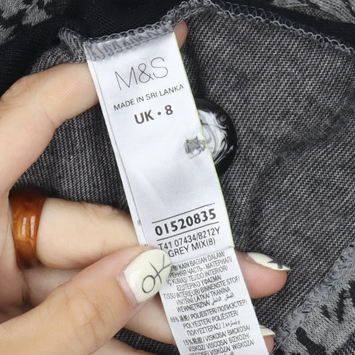 Marks & Spencer Women's Grey Animal Print Cardigan