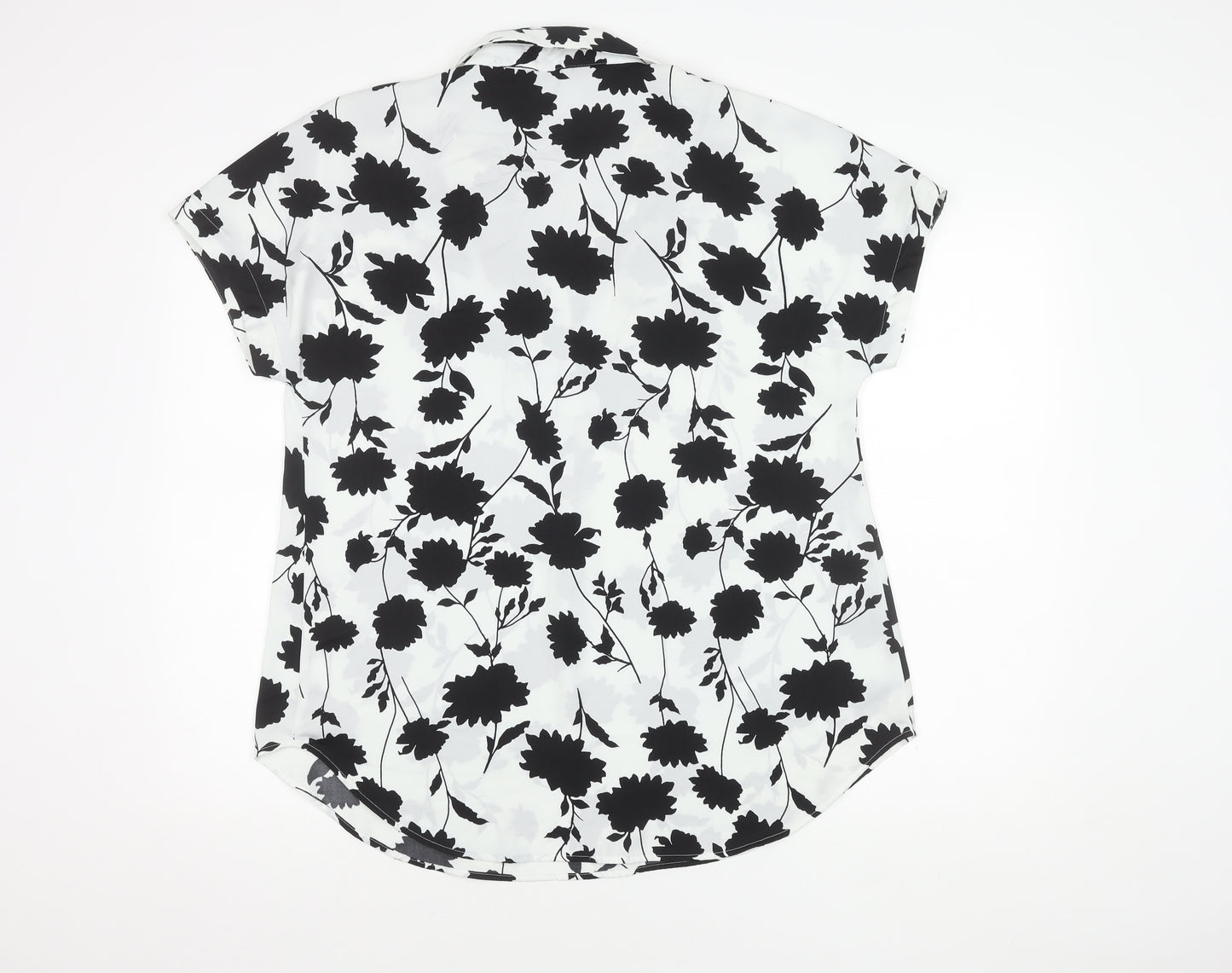 Marks and Spencer Women's Ivory Floral Top Size 10