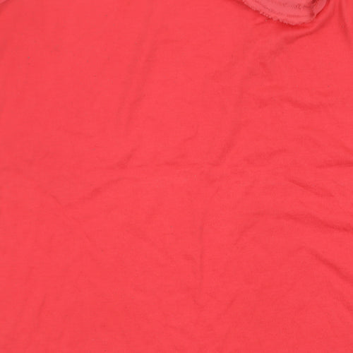 Gap Women's Red Tank Top, M, Ruffle Accent, Casual