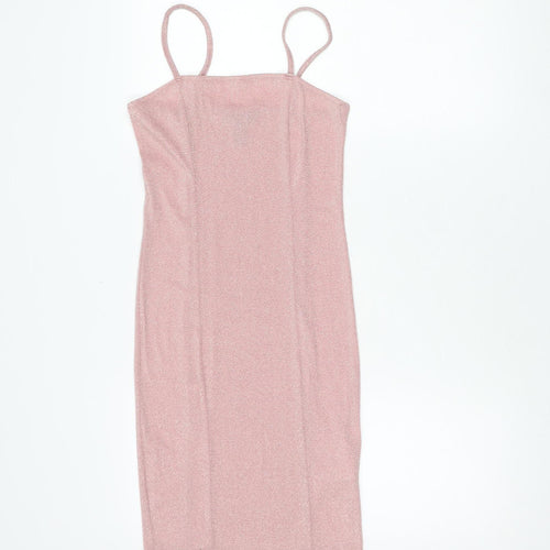 Forever 21 Women's Pink Mini Dress Size 8 Party Wear