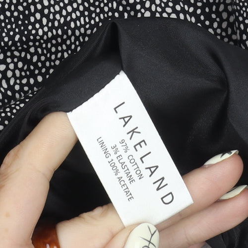 Lakeland Women's Black Sheath Dress Size 14 Sleeveless