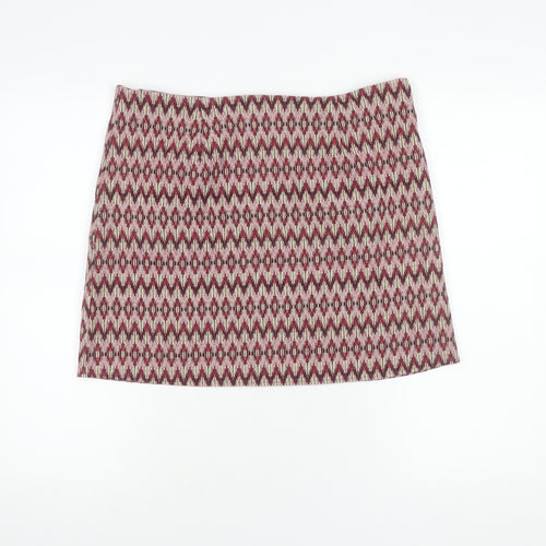 New Look Women's Multicoloured Short Skirt, Size 16