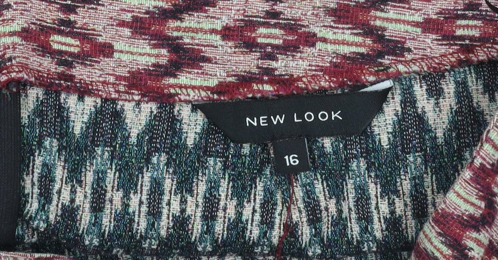 New Look Women's Multicoloured Short Skirt, Size 16