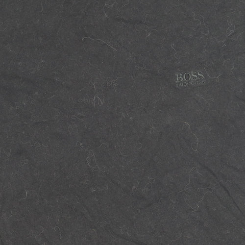 Hugo Boss Men's Black Cotton T-Shirt - M, Logo Accented