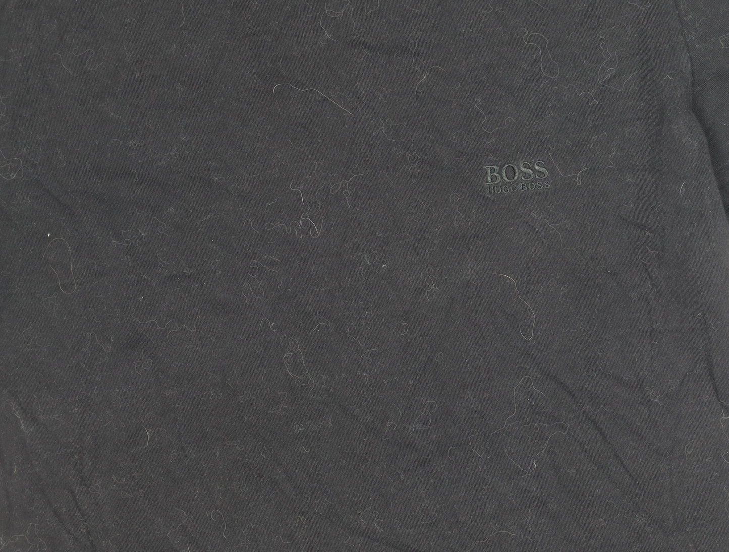 Hugo Boss Men's Black Cotton T-Shirt - M, Logo Accented