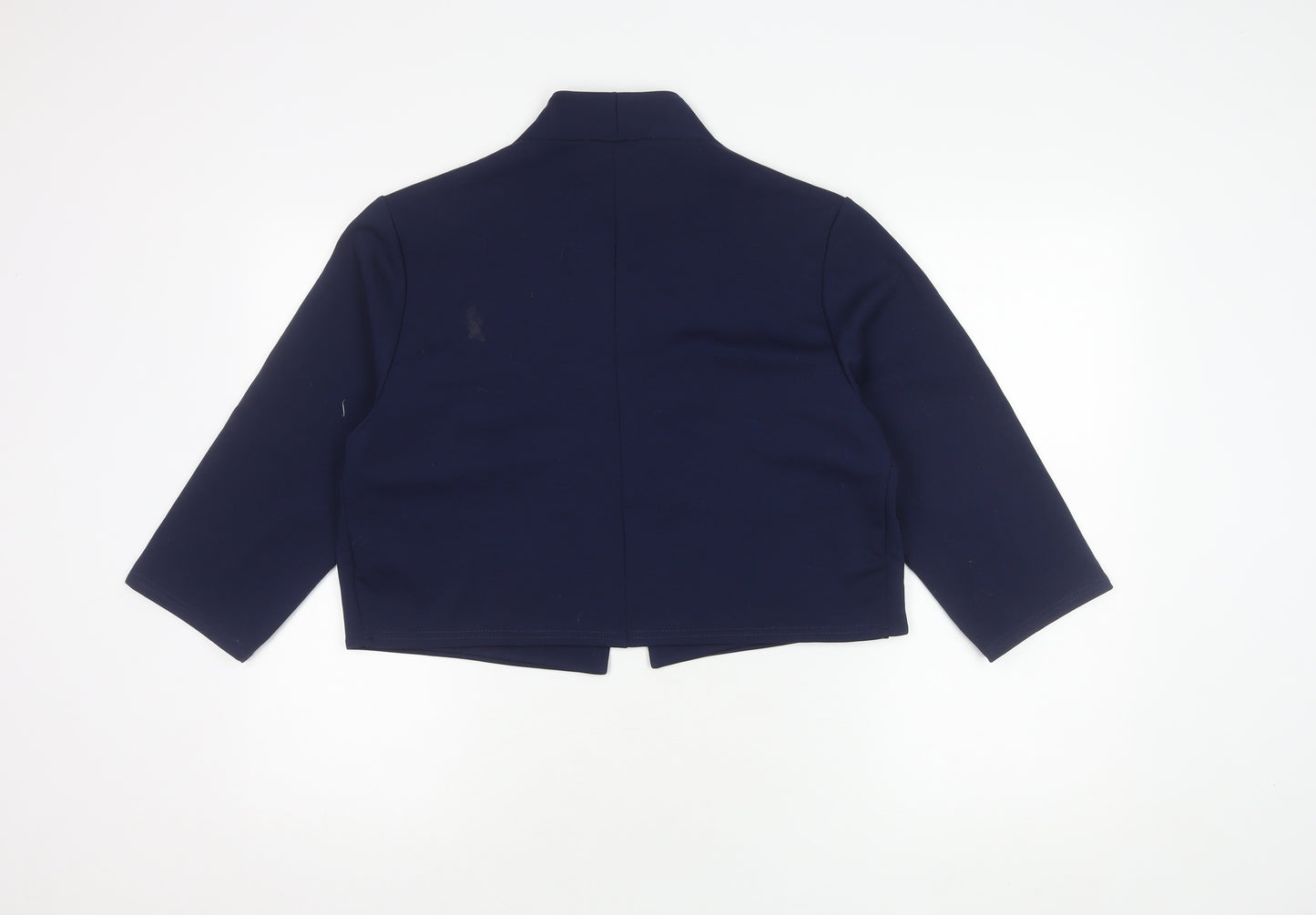 Quiz Women's Blue Cropped Blazer Size 18