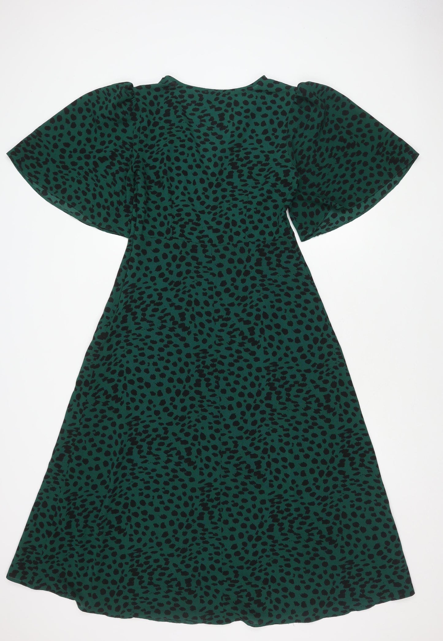 ASOS DESIGN Women's Green Midi A-Line Dress Size 12