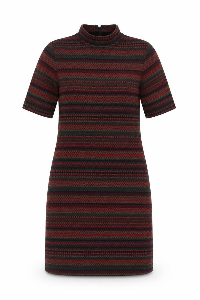 Front view of Topshop Women's Multicoloured Shift Dress, size 8