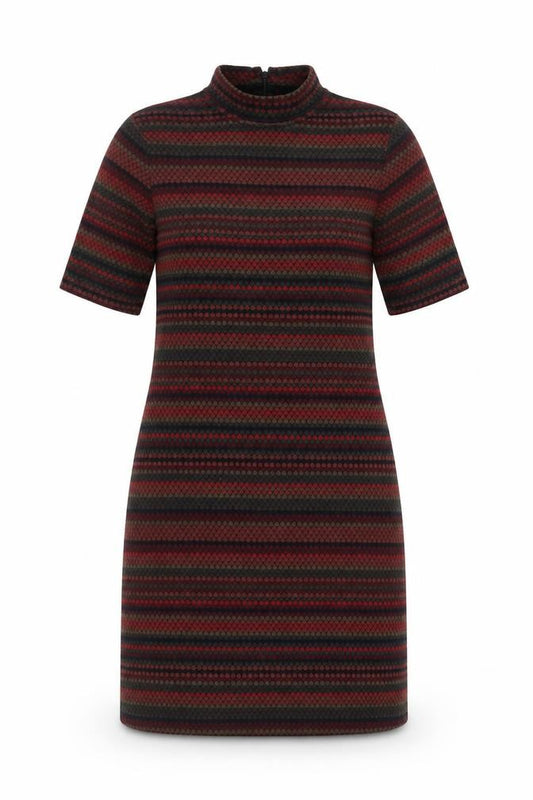 Front view of Topshop Women's Multicoloured Shift Dress, size 8