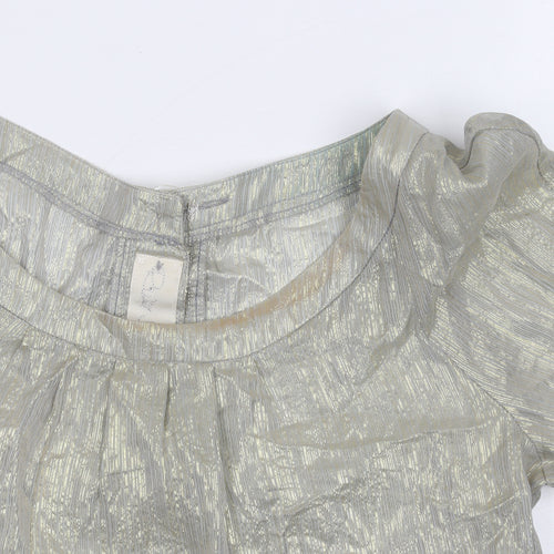 River Island Women's Silver Balloon Sleeve Top 14