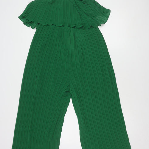 Zara Women's Green Sleeveless Jumpsuit S