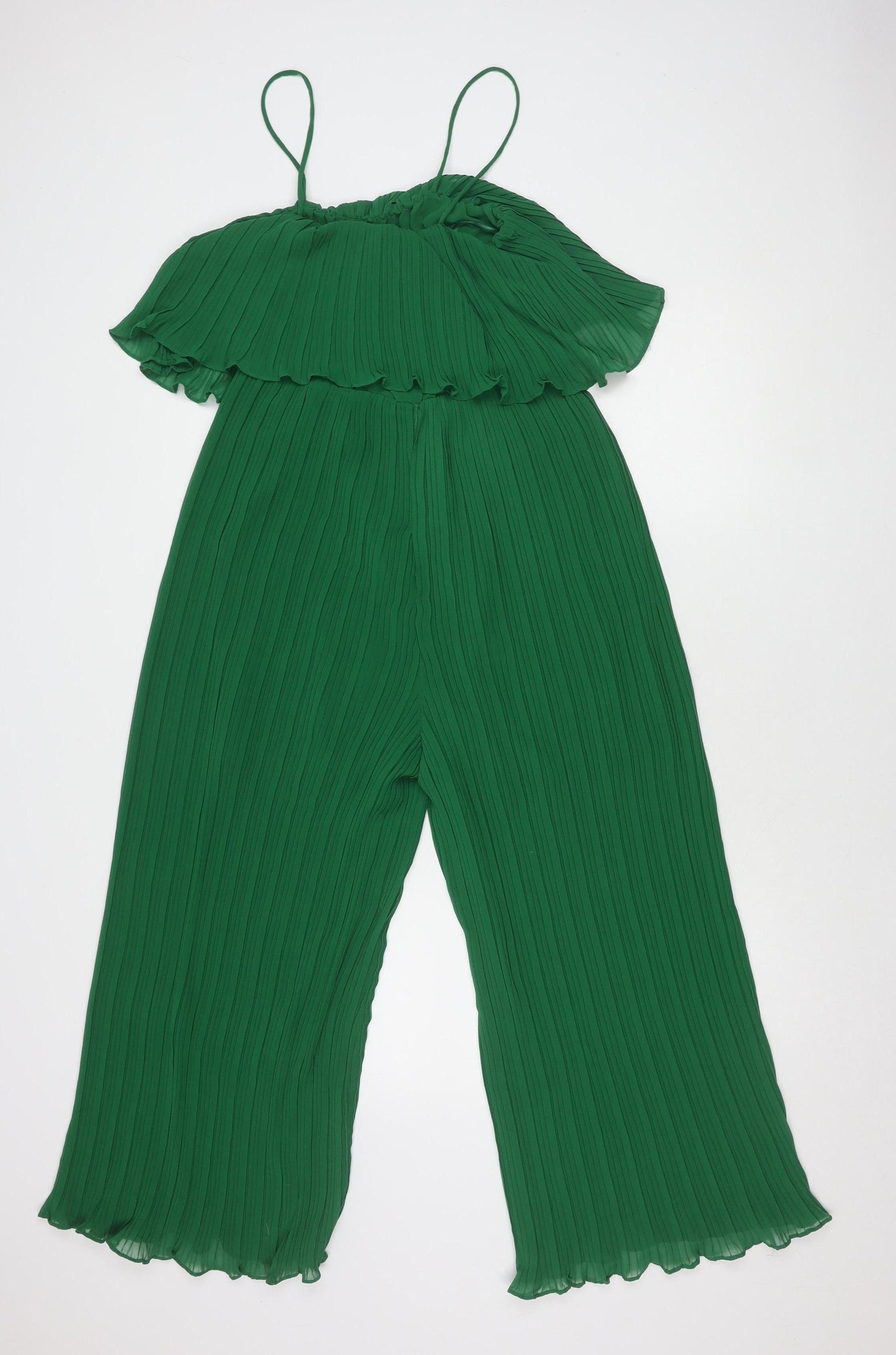 Zara Women's Green Sleeveless Jumpsuit S