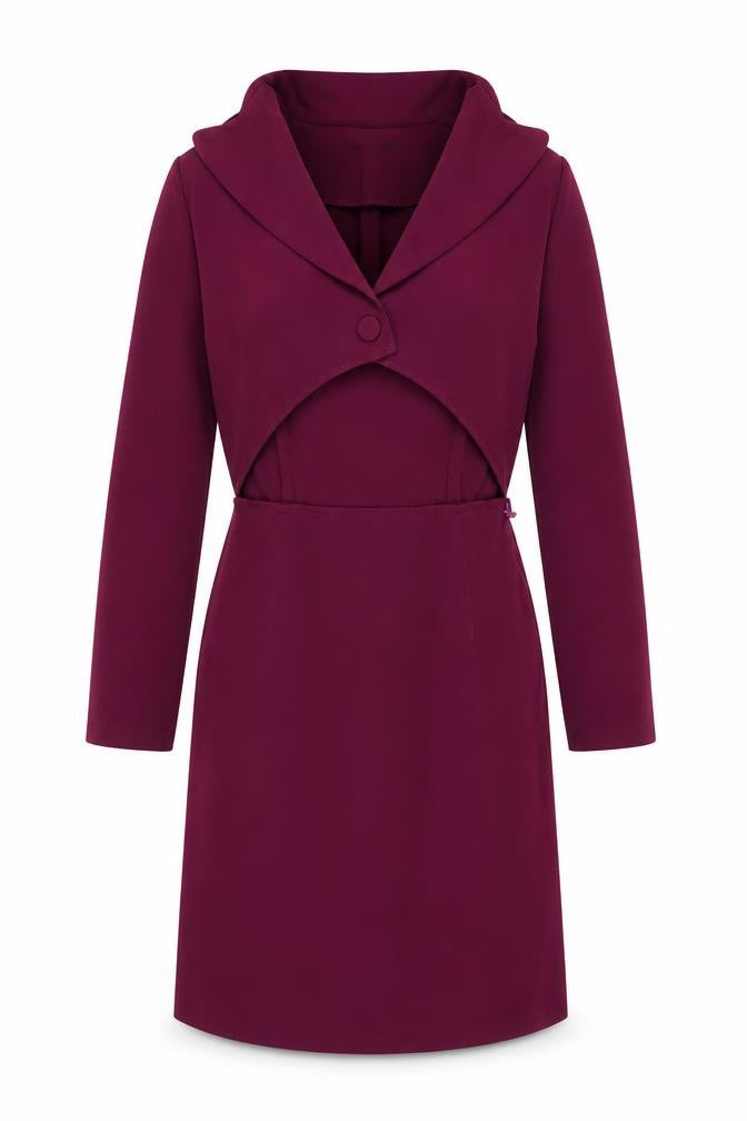 Boohoo Women's Purple Long Sleeve Dress Size 10