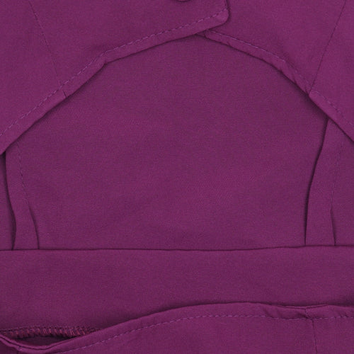 Boohoo Women's Purple Long Sleeve Dress Size 10