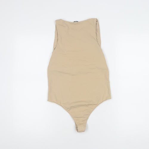 Michelle Keegan Beige Sleeveless Bodysuit Size 12