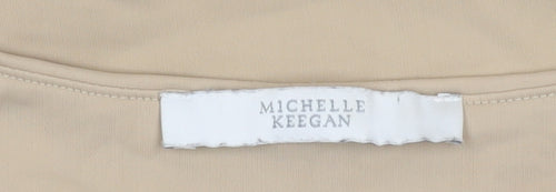Michelle Keegan Beige Sleeveless Bodysuit Size 12