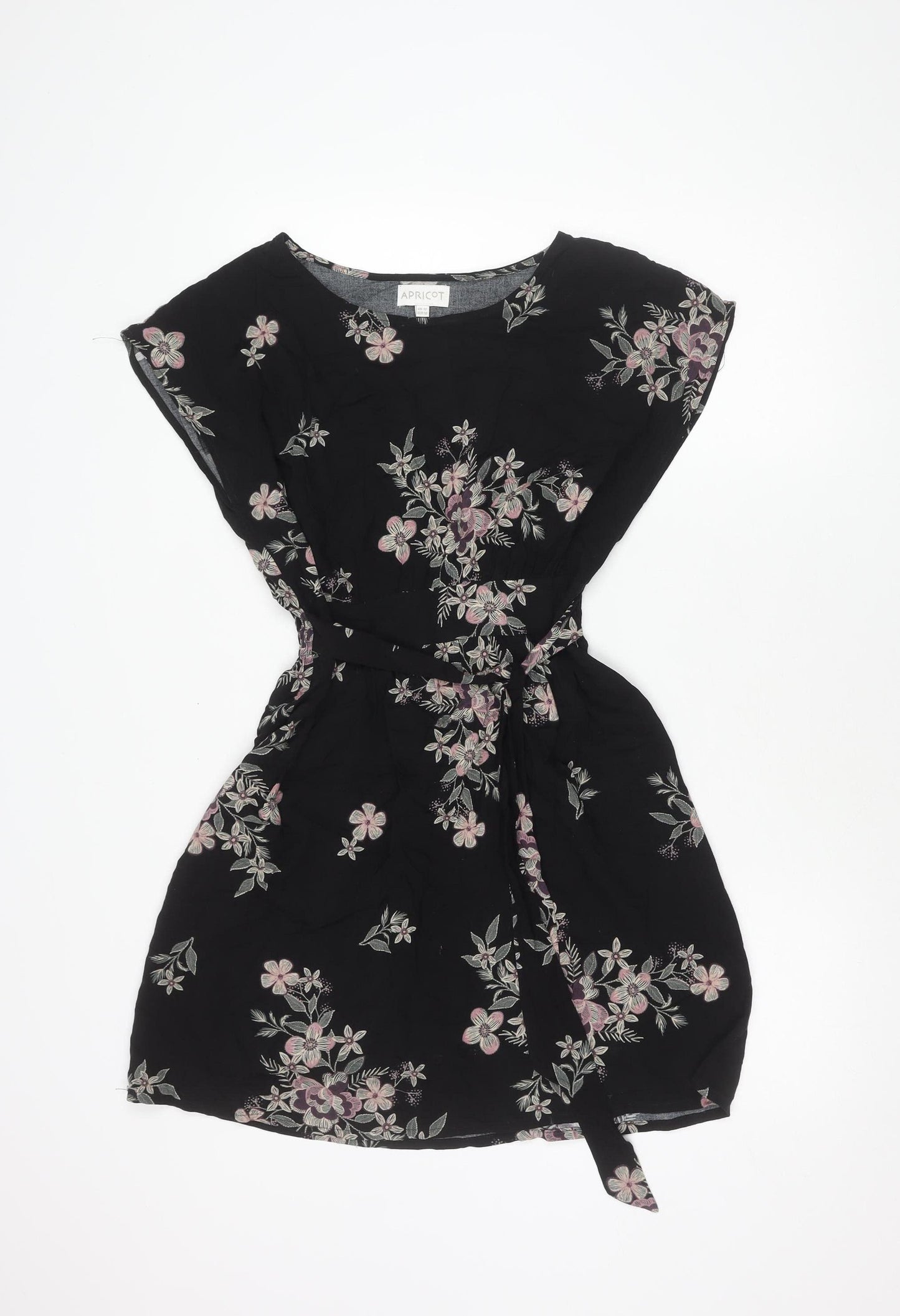 Apricot Women's Black Floral Dress Size 12
