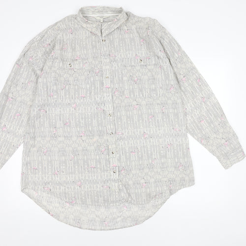 Next Women's Multicoloured Button-Up Shirt, Size 18
