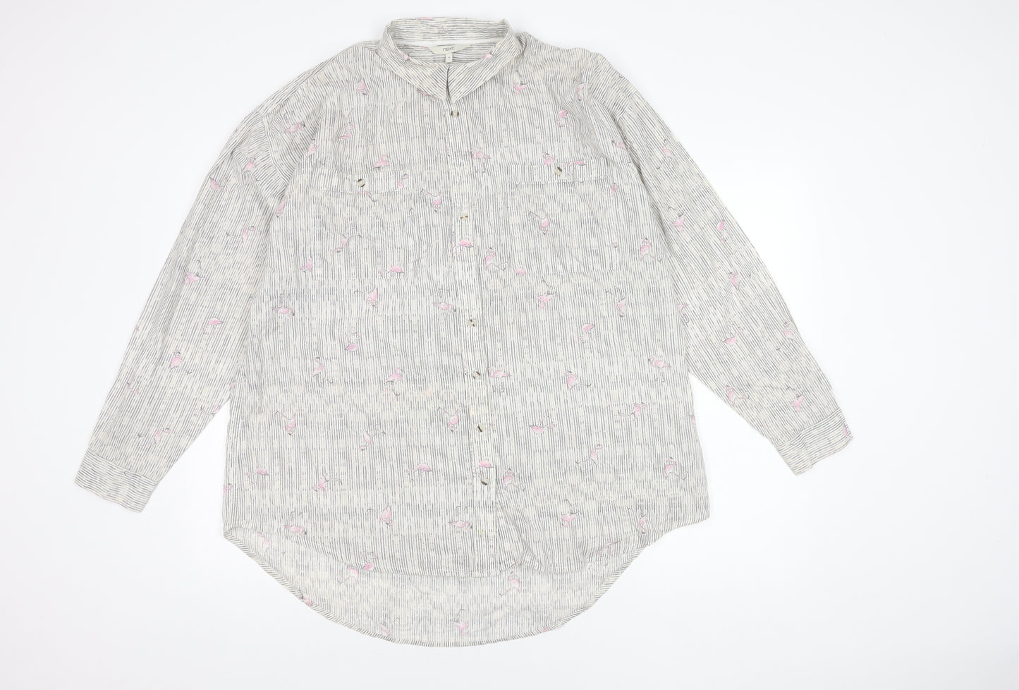 Next Women's Multicoloured Button-Up Shirt, Size 18