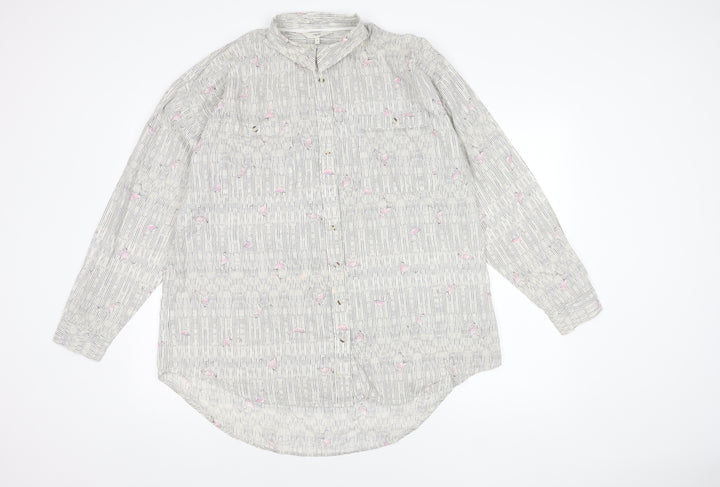Next Women's Multicoloured Button-Up Shirt, Size 18
