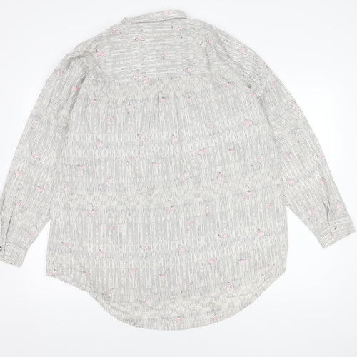 Next Women's Multicoloured Button-Up Shirt, Size 18