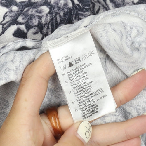 H&M Women's Multicoloured Floral A-Line Dress
