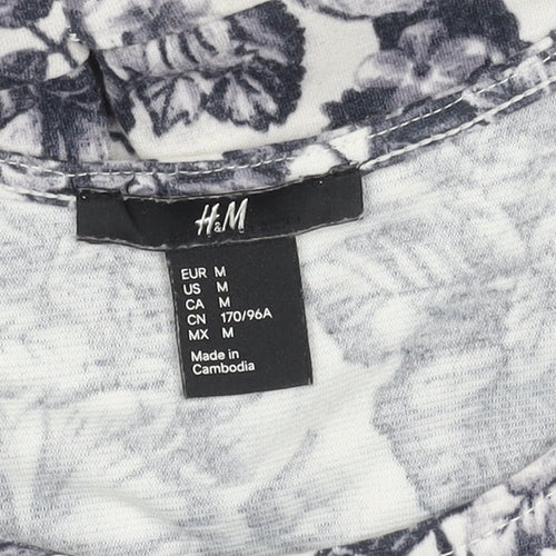 H&M Women's Multicoloured Floral A-Line Dress