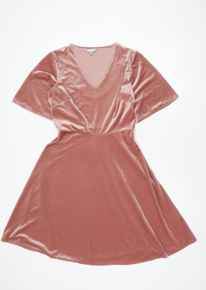 Red Herring Women's Pink A-Line Dress Size 10
