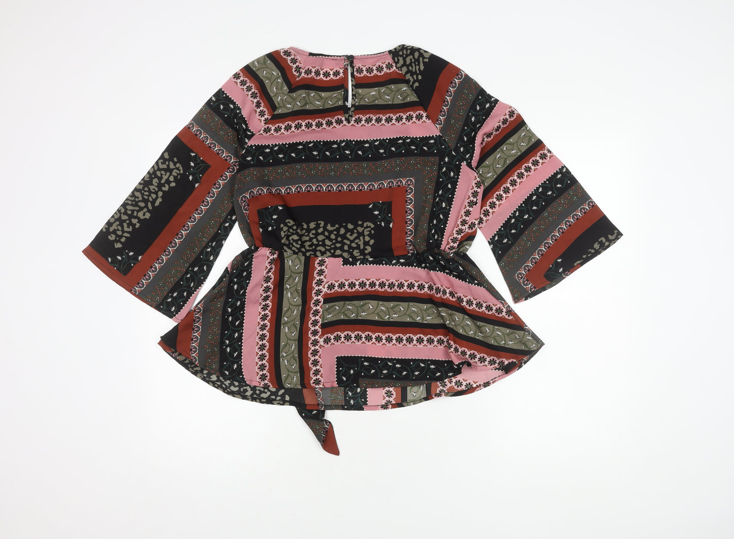 VERO MODA Women's Multicoloured Wrap Blouse S