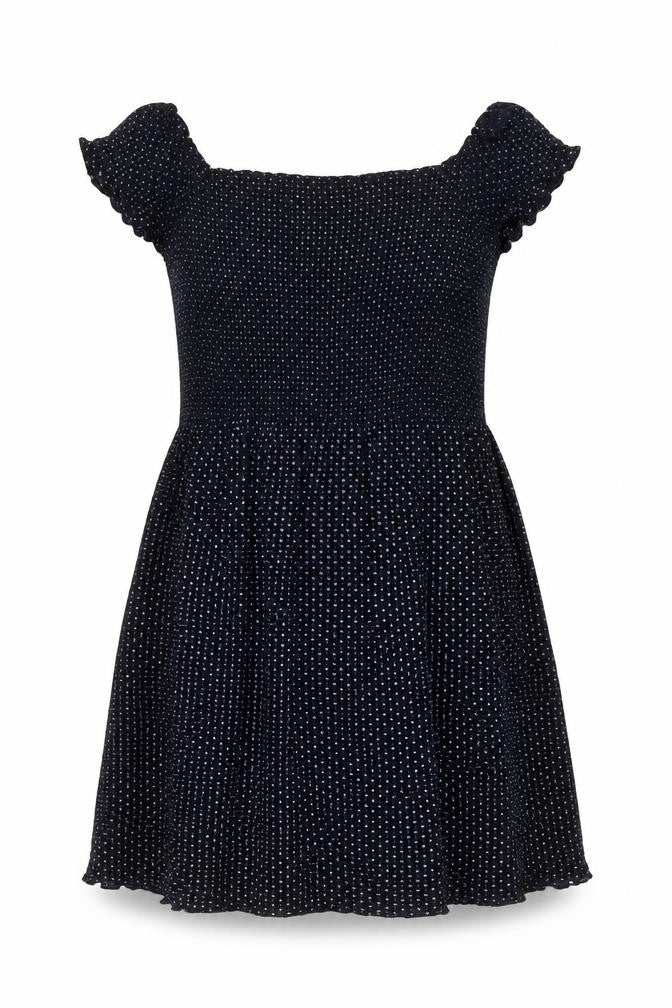 Front view of Next Women's Blue A-Line Sleeveless Dress