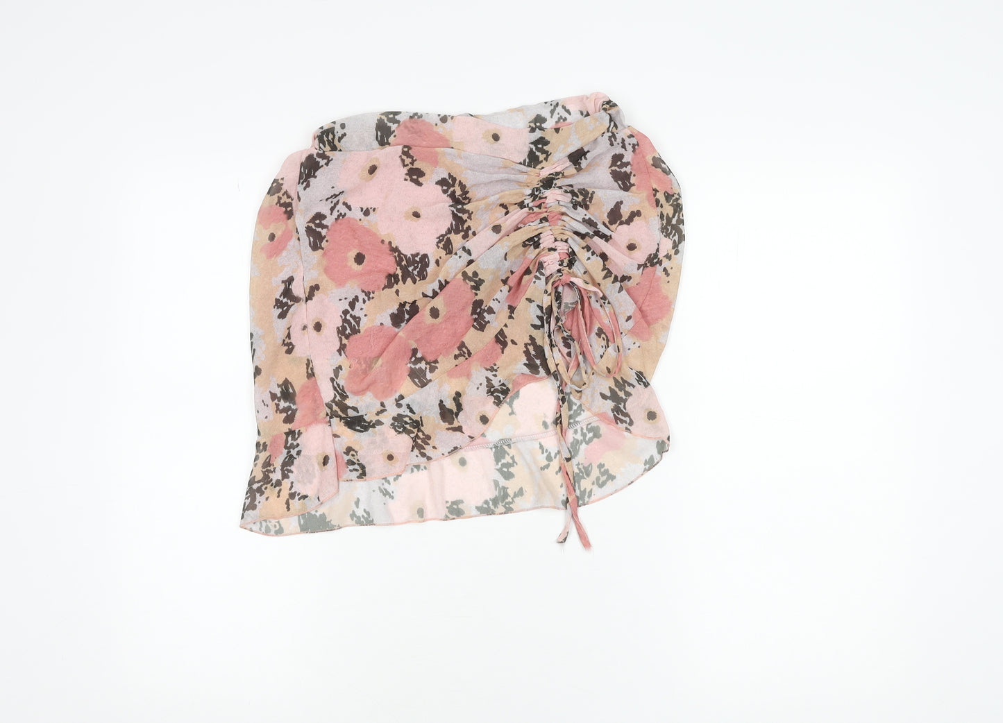 Boohoo Women's Multicoloured Floral Skirt Size 8