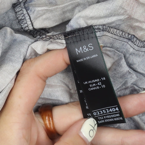 Marks and Spencer Women's Multicoloured Slip Dress Size 14