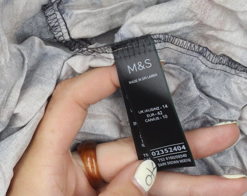 Marks and Spencer Women's Multicoloured Slip Dress Size 14
