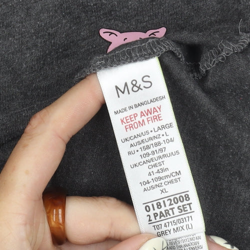 Marks and Spencer Women's Grey Percy Pig Nightshirt L