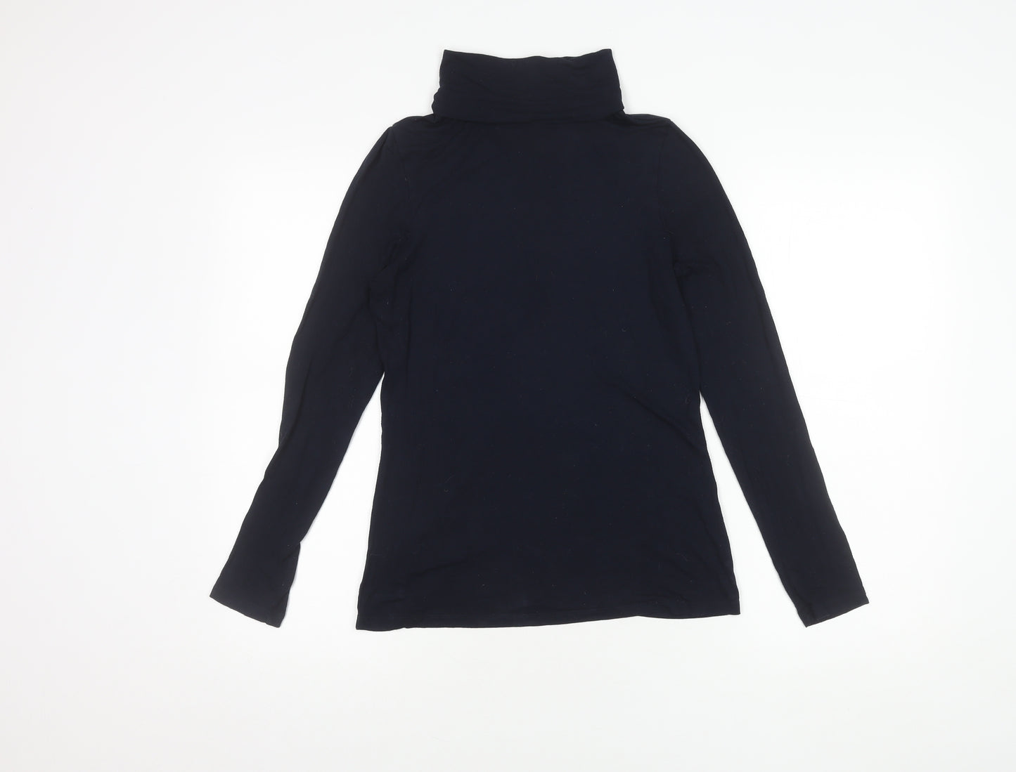 White Stuff Women's Blue Roll Neck Top Size 10