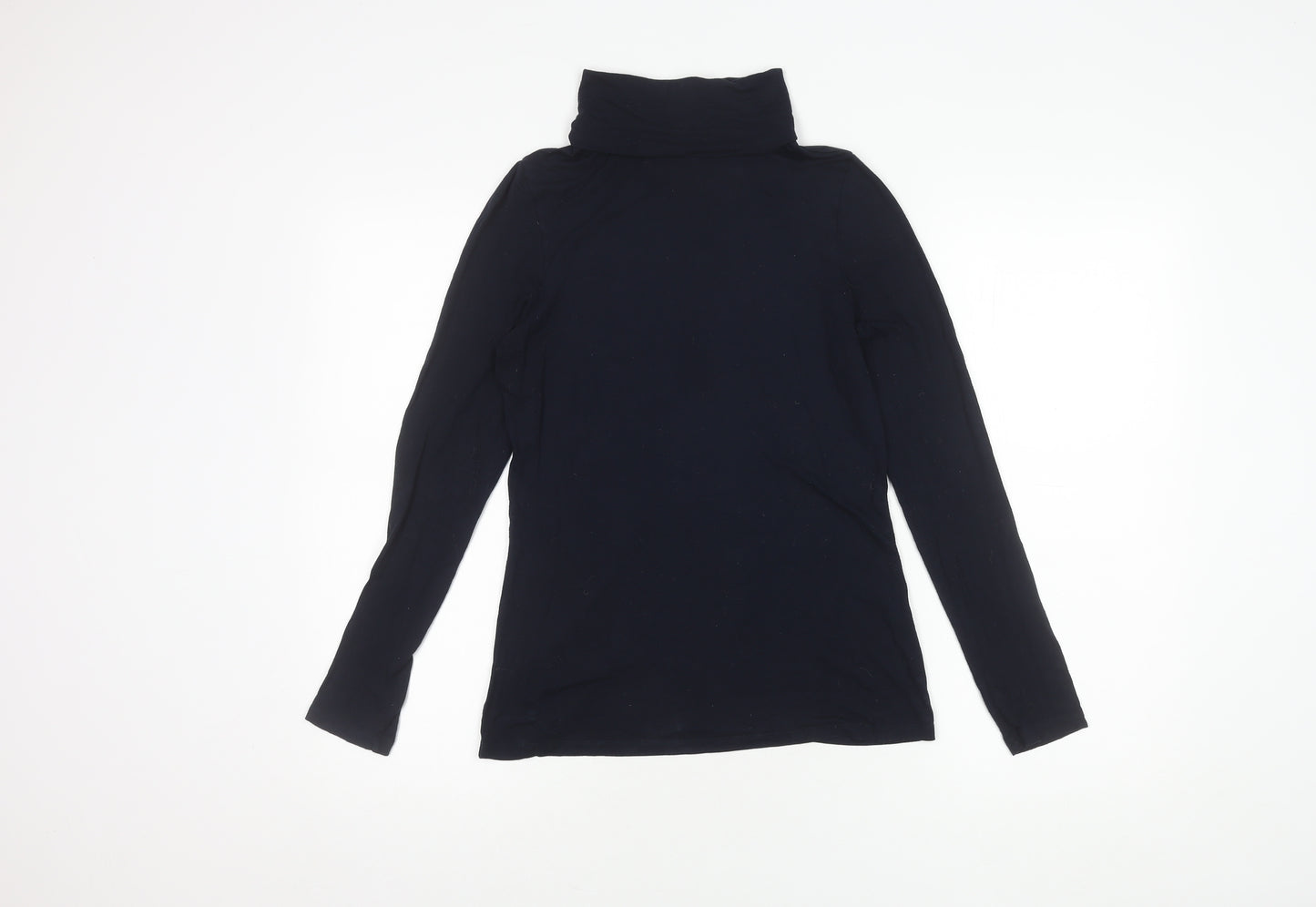 White Stuff Women's Blue Roll Neck Top Size 10