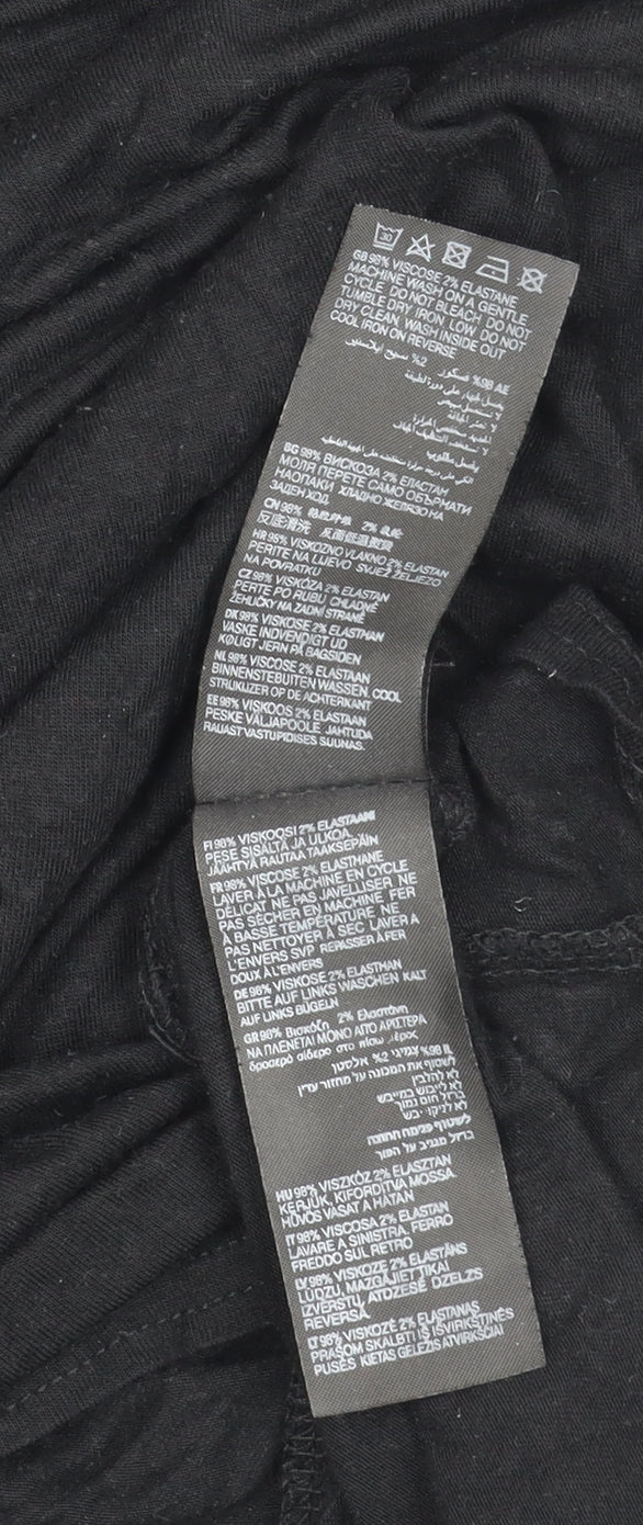 Capsule Women's Black Plus Size 3/4 Sleeve Top