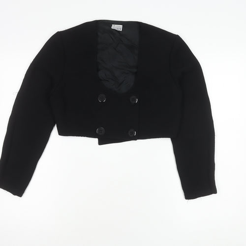 Linette Design Women's Black Cropped Blazer Size 8