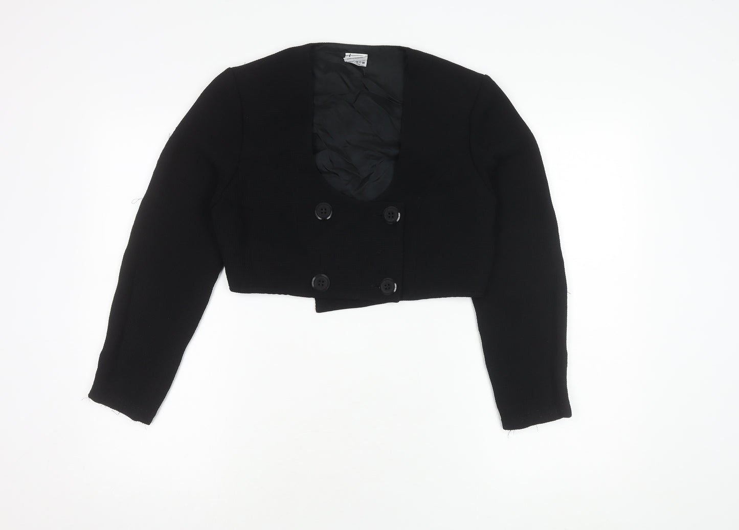 Linette Design Women's Black Cropped Blazer Size 8