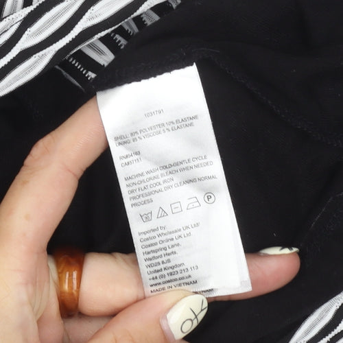 Marc New York Women's Black & White Geometric Top, L