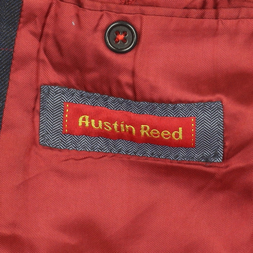 Austin Reed Men's Blue Check Wool Blazer Jacket 42